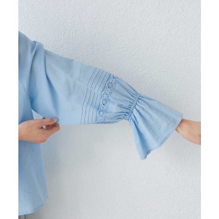 【接触冷感・通気性】お着軽シャツシリーズ/綿ボイルフリルブラウス | ROPE' PICNIC | 詳細画像41 