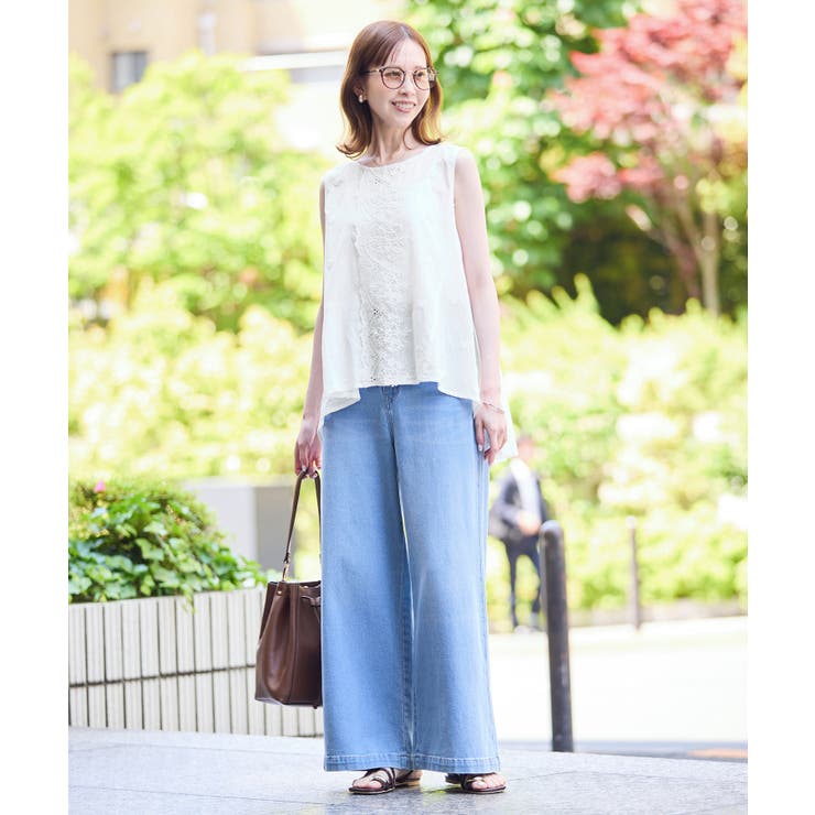 3Dレースノースリーブブラウス | ROPE' PICNIC | 詳細画像11 