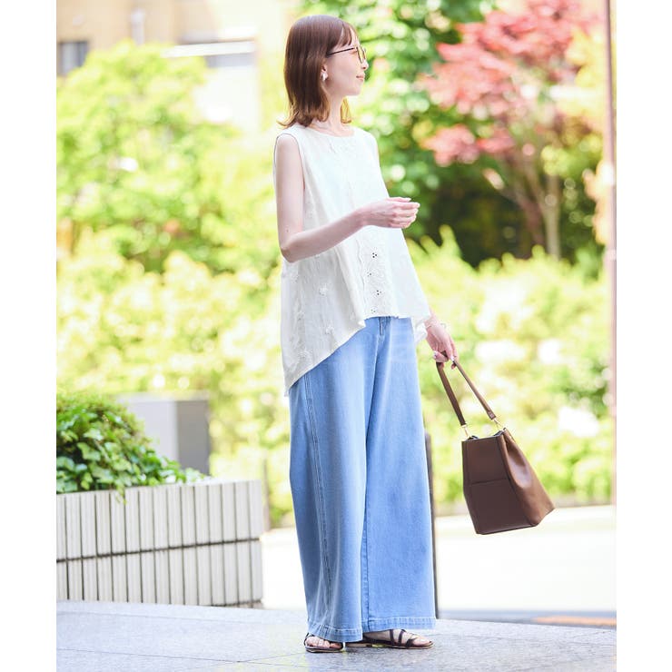 3Dレースノースリーブブラウス | ROPE' PICNIC | 詳細画像12 