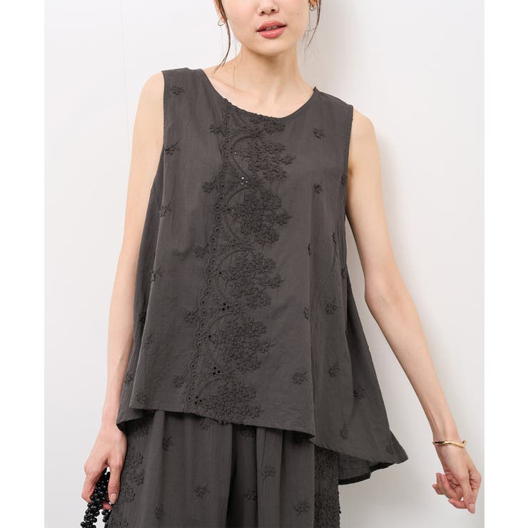 3Dレースノースリーブブラウス | ROPE' PICNIC | 詳細画像21 