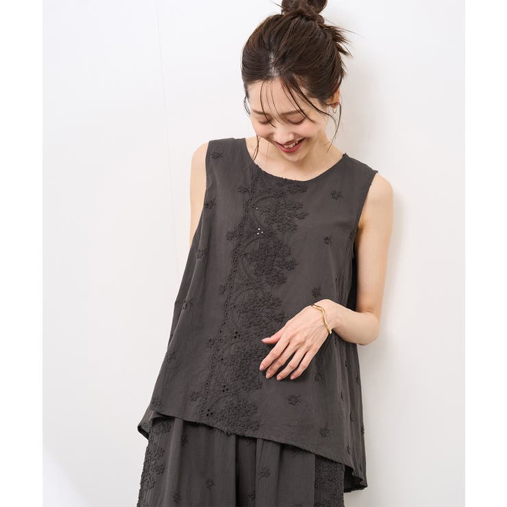 3Dレースノースリーブブラウス | ROPE' PICNIC | 詳細画像22 