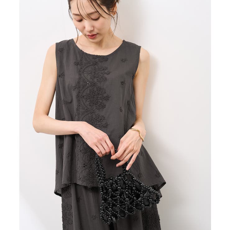 3Dレースノースリーブブラウス | ROPE' PICNIC | 詳細画像23 