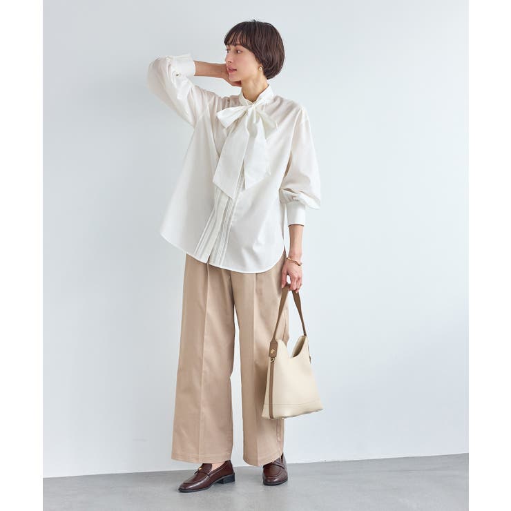 ボウタイリボンシャツ/花粉ガード・防シワ | ROPE' PICNIC | 詳細画像3 