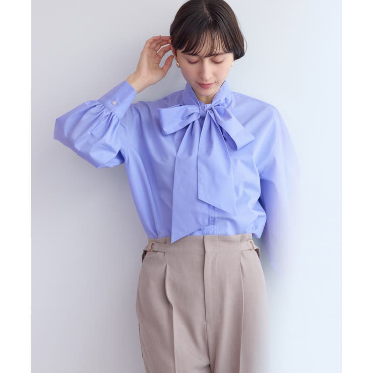 ボウタイリボンシャツ/花粉ガード・防シワ | ROPE' PICNIC | 詳細画像9 