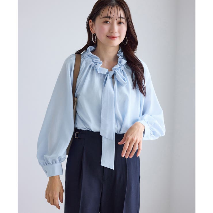 サックス(48) | ネックコンシャスデザインシャツ/イージーケア | ROPE' PICNIC