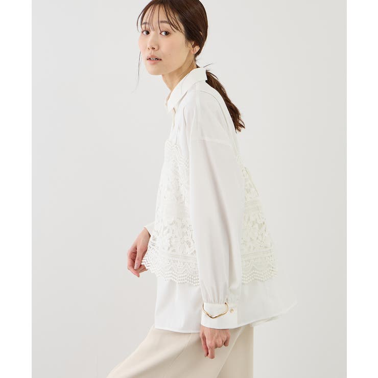 ペプラムシャツブラウス/UVカット・防シワ | ROPE' PICNIC | 詳細画像11 