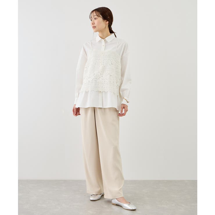 ペプラムシャツブラウス/UVカット・防シワ | ROPE' PICNIC | 詳細画像6 