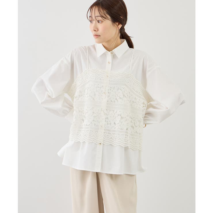ペプラムシャツブラウス/UVカット・防シワ | ROPE' PICNIC | 詳細画像8 
