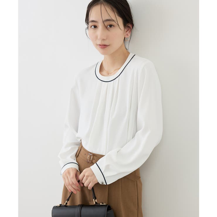 【WEB限定サイズ】配色アソートフロントタックブラウス | ROPE' PICNIC | 詳細画像19 