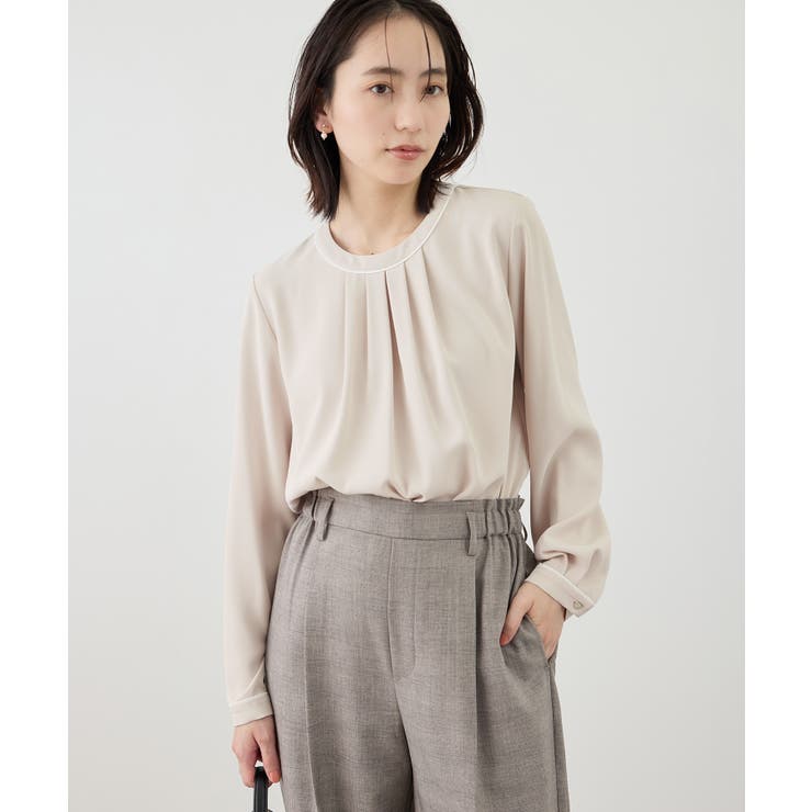 【WEB限定サイズ】配色アソートフロントタックブラウス | ROPE' PICNIC | 詳細画像24 