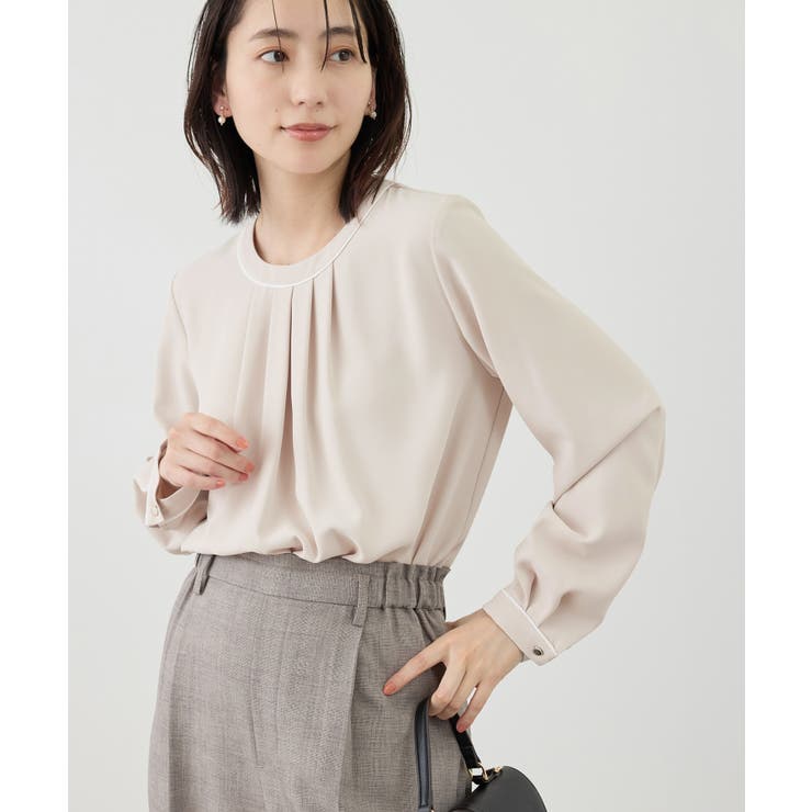 【WEB限定サイズ】配色アソートフロントタックブラウス | ROPE' PICNIC | 詳細画像25 