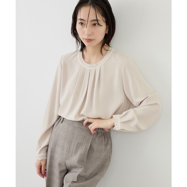 【WEB限定サイズ】配色アソートフロントタックブラウス | ROPE' PICNIC | 詳細画像28 