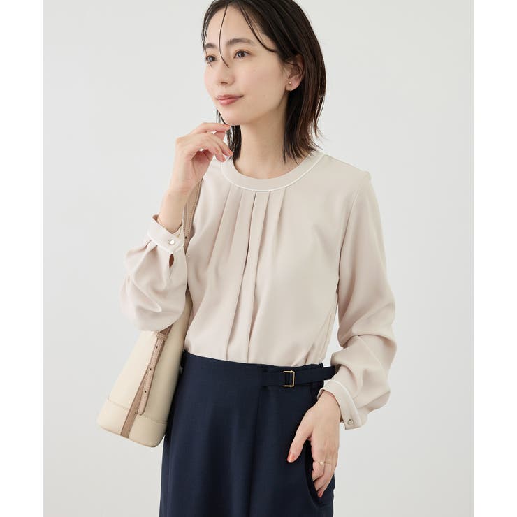 【WEB限定サイズ】配色アソートフロントタックブラウス | ROPE' PICNIC | 詳細画像32 