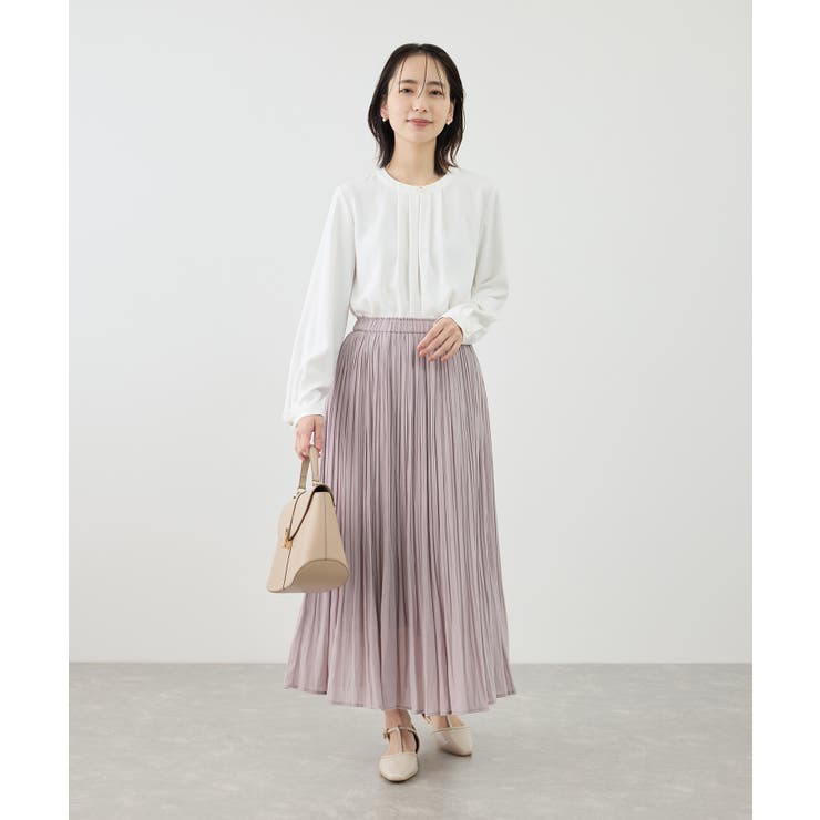 【WEB限定サイズ】配色アソートフロントタックブラウス | ROPE' PICNIC | 詳細画像8 