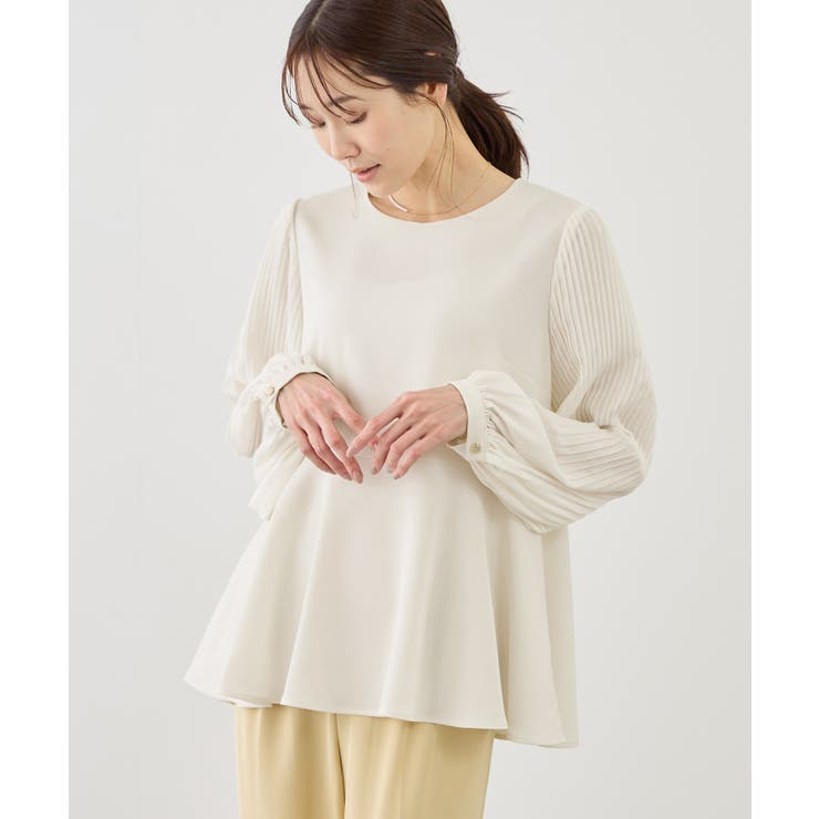 袖プリーツフレアブラウス | ROPE' PICNIC | 詳細画像13 