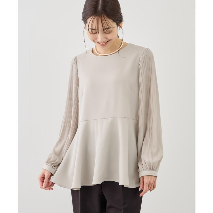 袖プリーツフレアブラウス | ROPE' PICNIC | 詳細画像4 