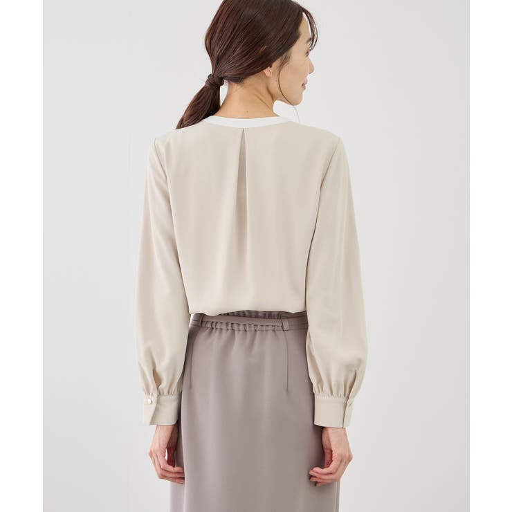 【WEB限定サイズ】配色アソートボウタイフウブラウス | ROPE' PICNIC | 詳細画像18 