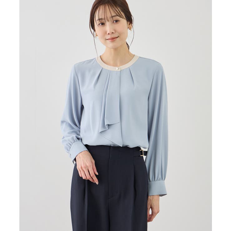 【WEB限定サイズ】配色アソートボウタイフウブラウス | ROPE' PICNIC | 詳細画像32 