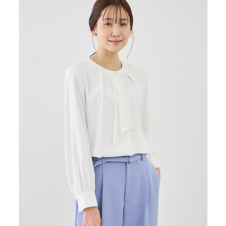 【WEB限定サイズ】配色アソートボウタイフウブラウス | ROPE' PICNIC | 詳細画像4 