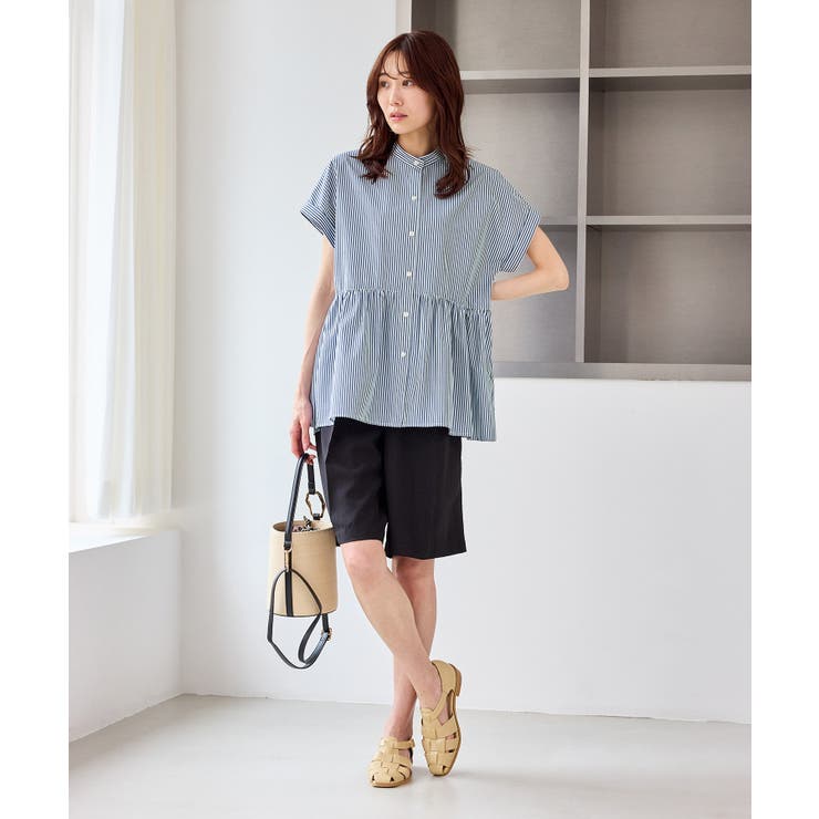 フレンチペプラムシャツ/UVカット・防シワ | ROPE' PICNIC | 詳細画像7 