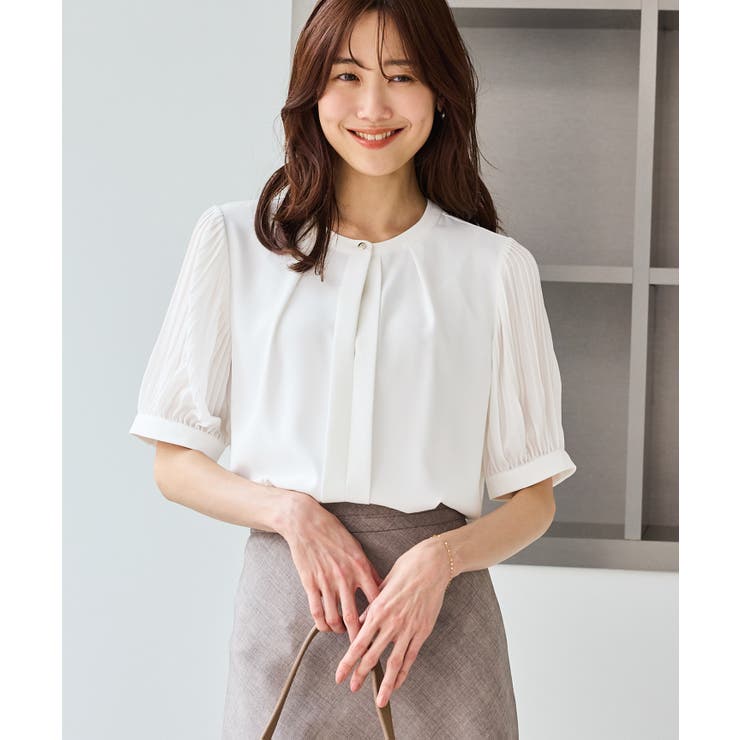 袖プリーツハーフスリーブブラウス | ROPE' PICNIC | 詳細画像13 
