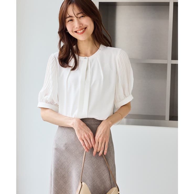 袖プリーツハーフスリーブブラウス | ROPE' PICNIC | 詳細画像14 