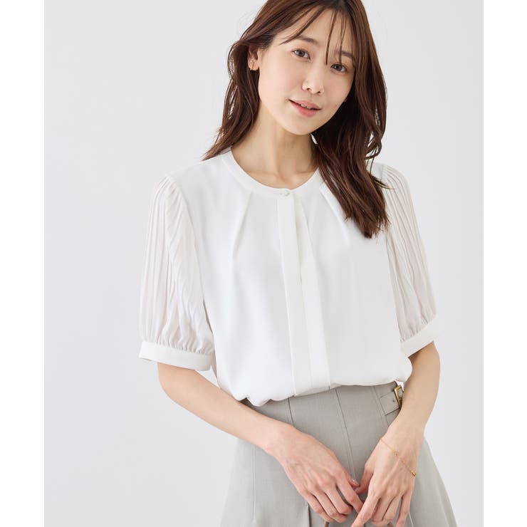 袖プリーツハーフスリーブブラウス | ROPE' PICNIC | 詳細画像22 