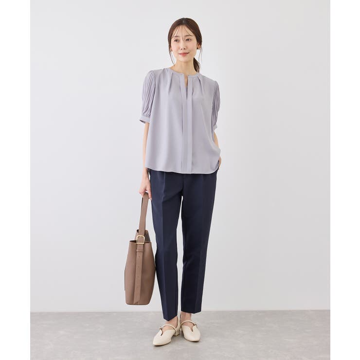 袖プリーツハーフスリーブブラウス | ROPE' PICNIC | 詳細画像32 