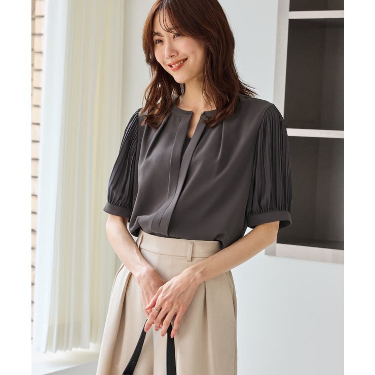 袖プリーツハーフスリーブブラウス | ROPE' PICNIC | 詳細画像4 