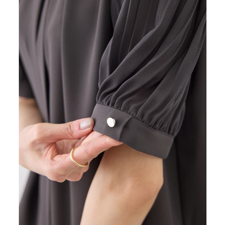 袖プリーツハーフスリーブブラウス | ROPE' PICNIC | 詳細画像43 