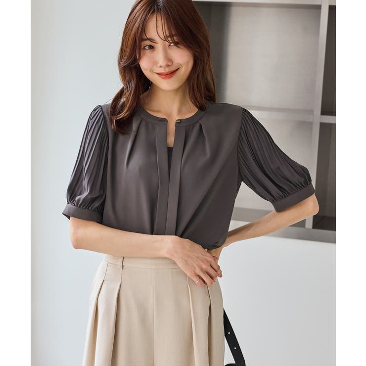 袖プリーツハーフスリーブブラウス | ROPE' PICNIC | 詳細画像6 