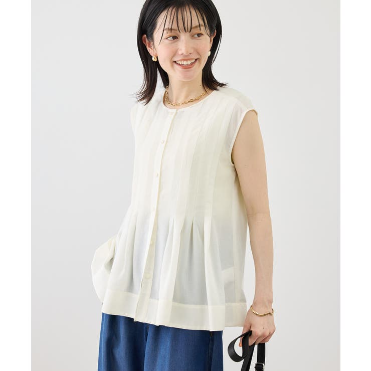 【WEB限定カラー】タックデザインシャツ | ROPE' PICNIC | 詳細画像10 