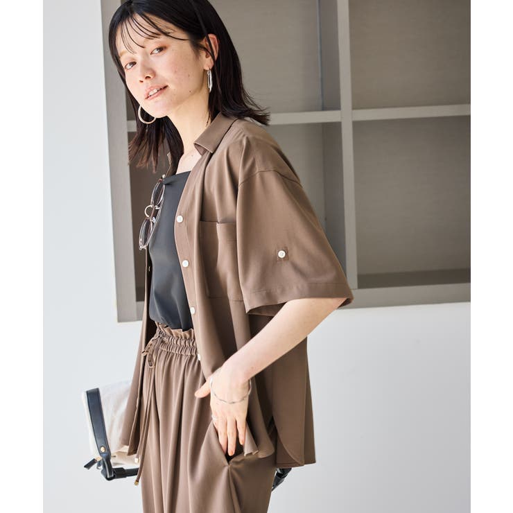 【ちゃんと+かわいい保証】カットジョーゼットスキッパーブラウス UVケア 接触冷… | ROPE' PICNIC | 詳細画像19 