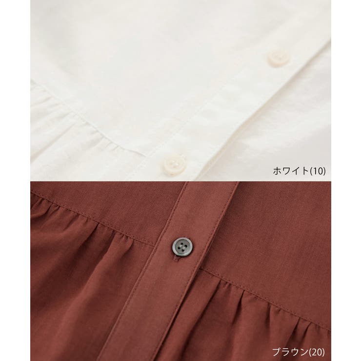 お着軽シャツシリーズ フリルカラーシアーペプラムブラウス/接触冷感・通気性 | ROPE' PICNIC | 詳細画像44 