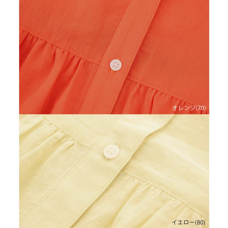 お着軽シャツシリーズ フリルカラーシアーペプラムブラウス/接触冷感・通気性 | ROPE' PICNIC | 詳細画像49 