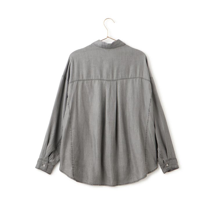 【emur/エミュール】ラウンドヘム抜き襟比翼シャツ | ROPE' PICNIC | 詳細画像25 