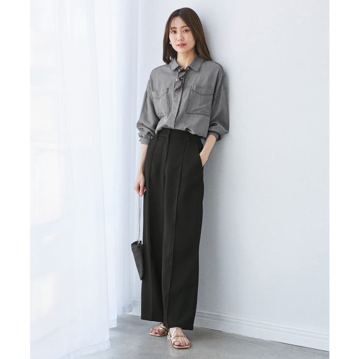 【emur/エミュール】ラウンドヘム抜き襟比翼シャツ | ROPE' PICNIC | 詳細画像9 