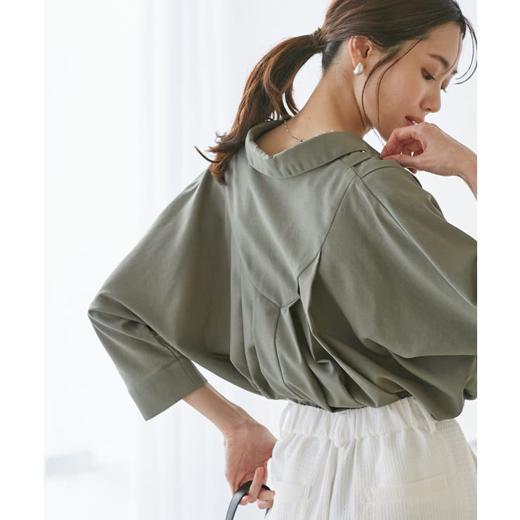 ブラウス シャツ 「emur/エミュール」バックVタックブラウス レディース ROPE' PICNIC｜【emur/エミュール】バックVタックブラウス