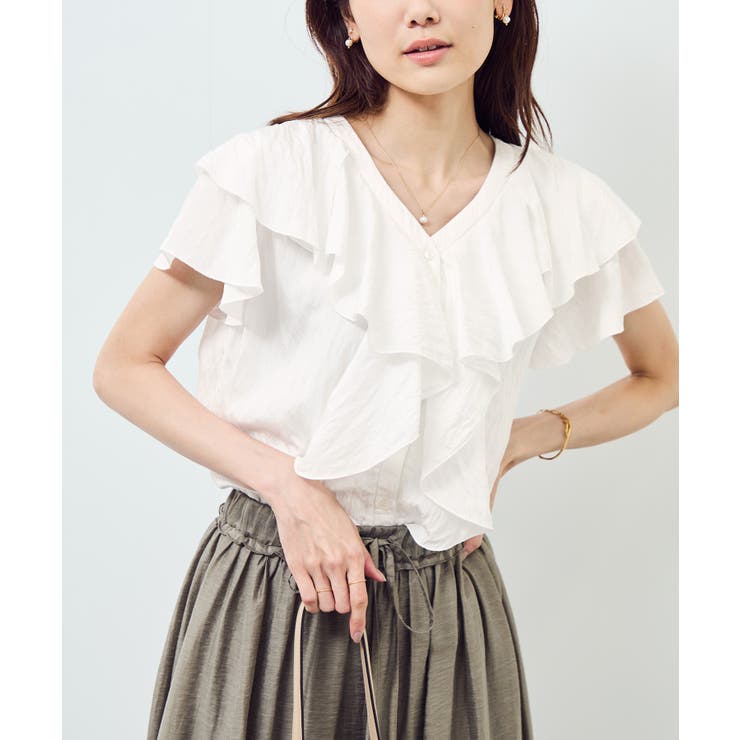 【emur/エミュール】ランダムラッフルブラウス | ROPE' PICNIC | 詳細画像14 