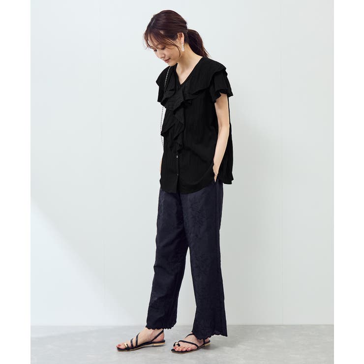 【emur/エミュール】ランダムラッフルブラウス | ROPE' PICNIC | 詳細画像4 