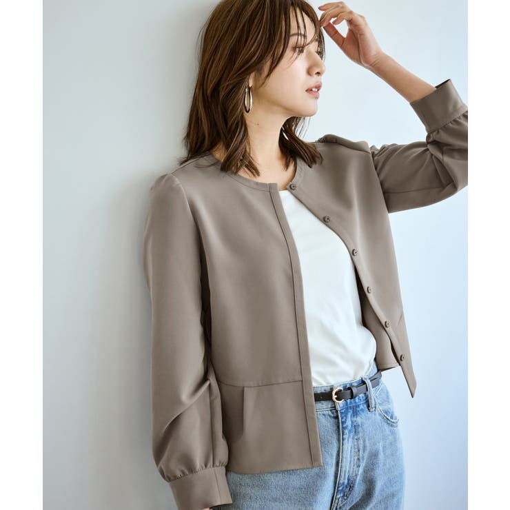 360°ウルトラストレッチ 羽織れるペプラムブラウス 花粉ガード | ROPE' PICNIC | 詳細画像10 