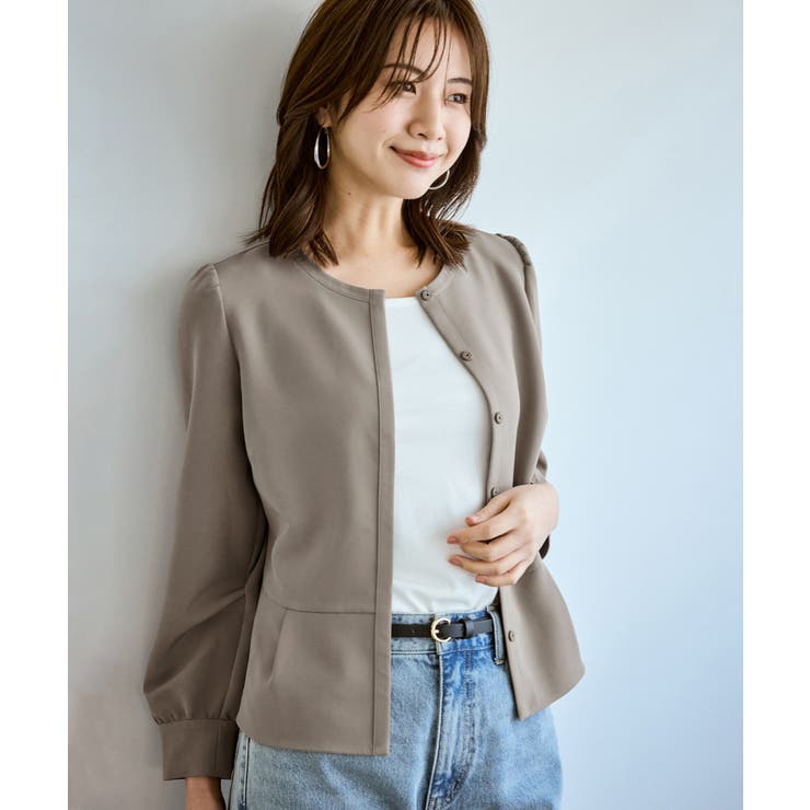 360°ウルトラストレッチ 羽織れるペプラムブラウス 花粉ガード | ROPE' PICNIC | 詳細画像11 