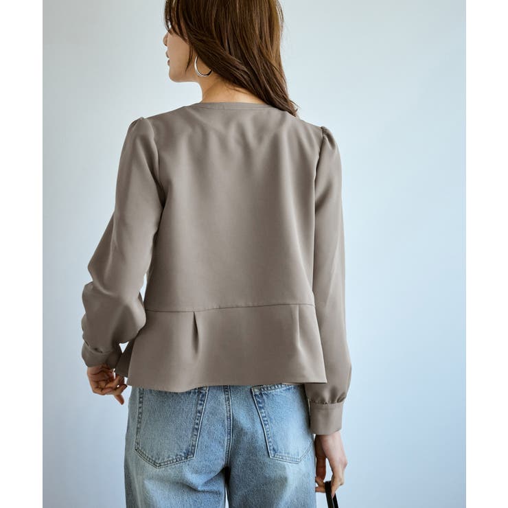 360°ウルトラストレッチ 羽織れるペプラムブラウス 花粉ガード | ROPE' PICNIC | 詳細画像12 