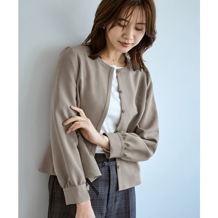 360°ウルトラストレッチ 羽織れるペプラムブラウス 花粉ガード | ROPE' PICNIC | 詳細画像15 