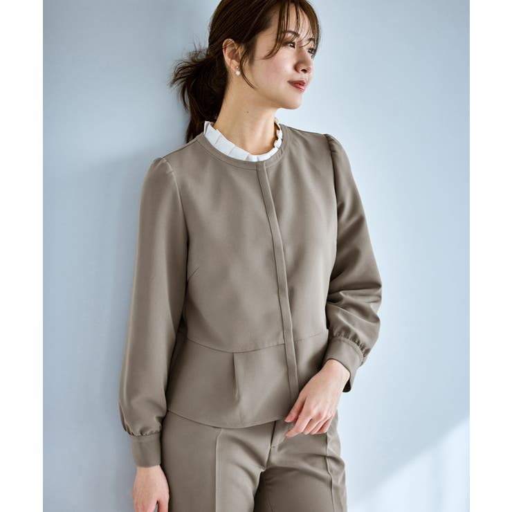 360°ウルトラストレッチ 羽織れるペプラムブラウス 花粉ガード | ROPE' PICNIC | 詳細画像19 