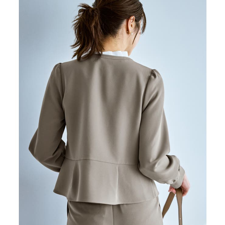 360°ウルトラストレッチ 羽織れるペプラムブラウス 花粉ガード | ROPE' PICNIC | 詳細画像21 