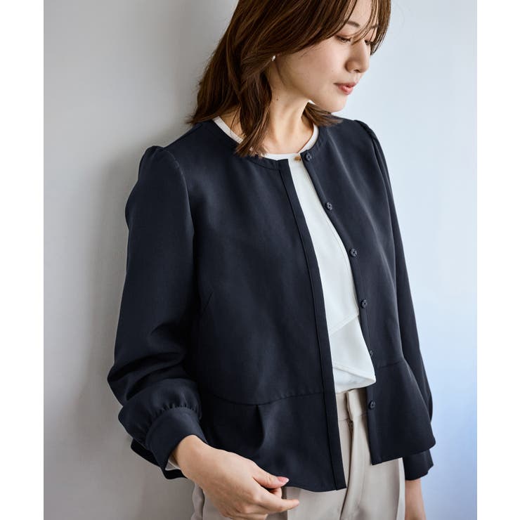 360°ウルトラストレッチ 羽織れるペプラムブラウス 花粉ガード | ROPE' PICNIC | 詳細画像24 