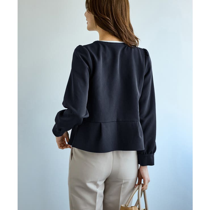 360°ウルトラストレッチ 羽織れるペプラムブラウス 花粉ガード | ROPE' PICNIC | 詳細画像25 