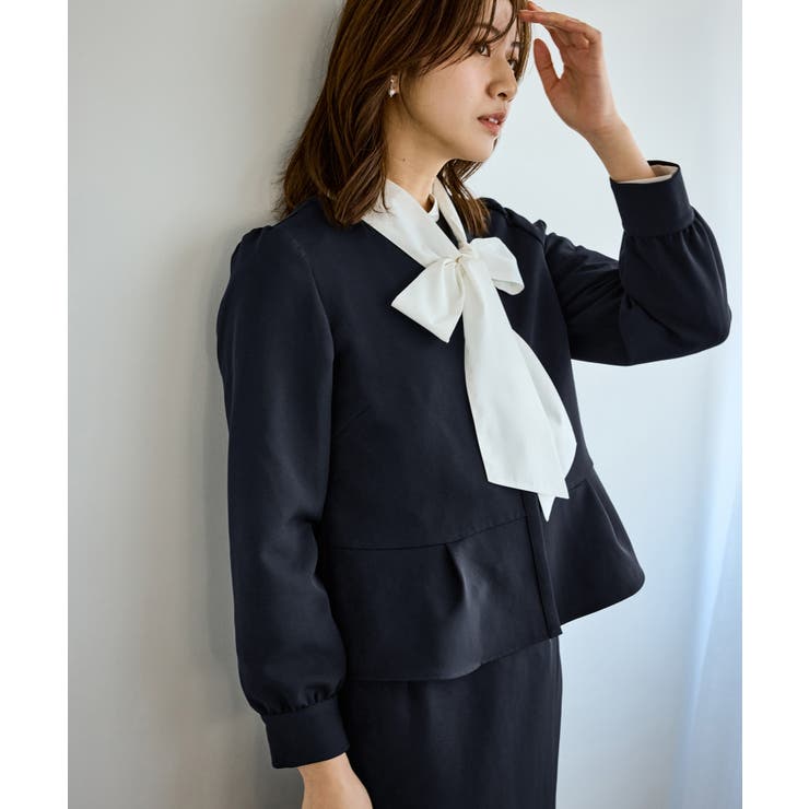 360°ウルトラストレッチ 羽織れるペプラムブラウス 花粉ガード | ROPE' PICNIC | 詳細画像31 