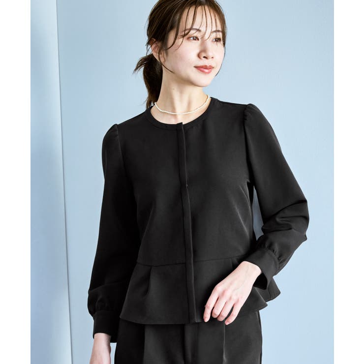 360°ウルトラストレッチ 羽織れるペプラムブラウス 花粉ガード | ROPE' PICNIC | 詳細画像5 